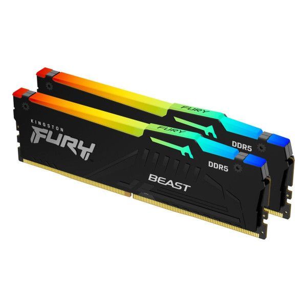 DDR5 32GB KIT 2x16GB PC 5200 Kingston FURY Beast RGB