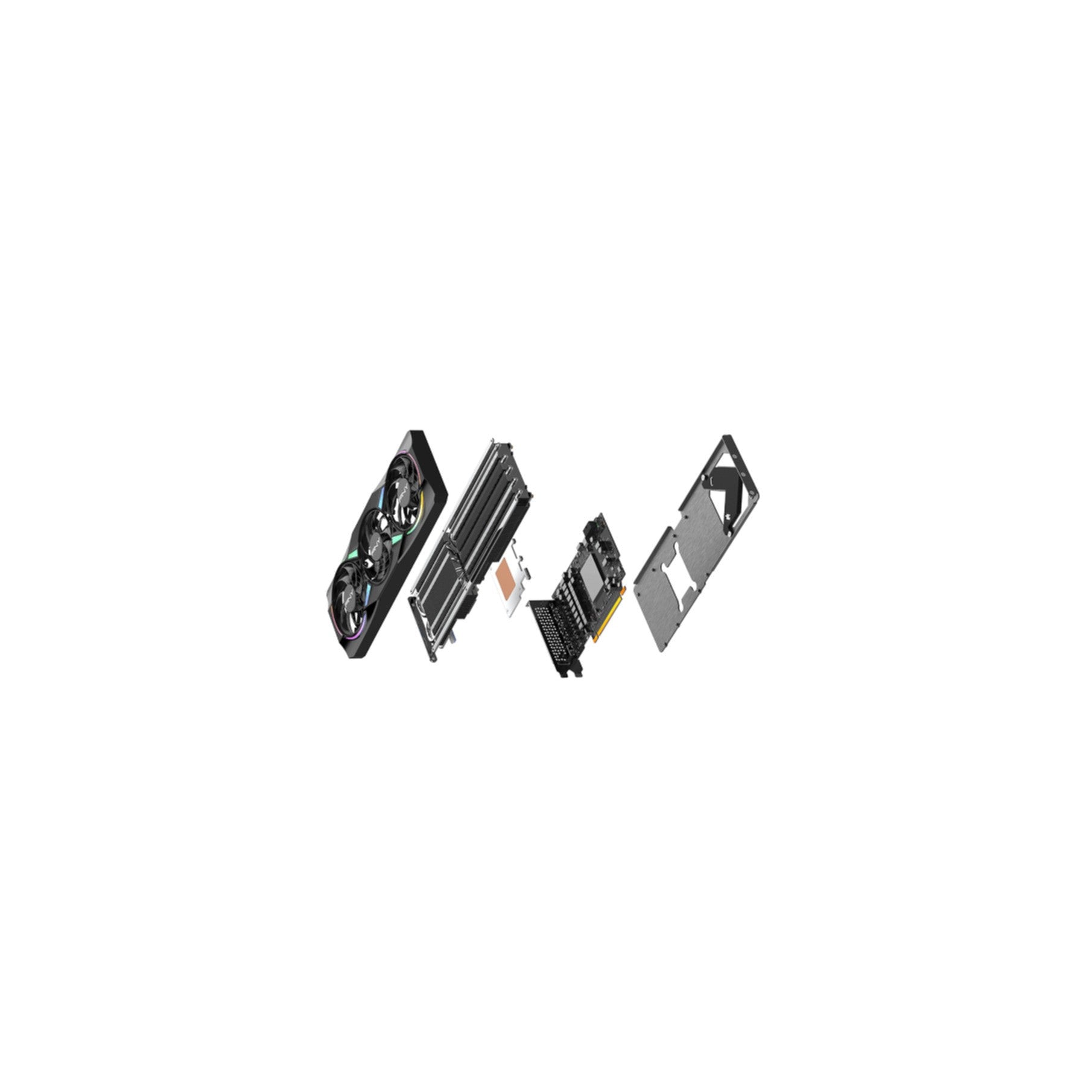 VGA PNY GeForce® RTX 5070 12GB ARGB Gaming Overclocked Triple Fan